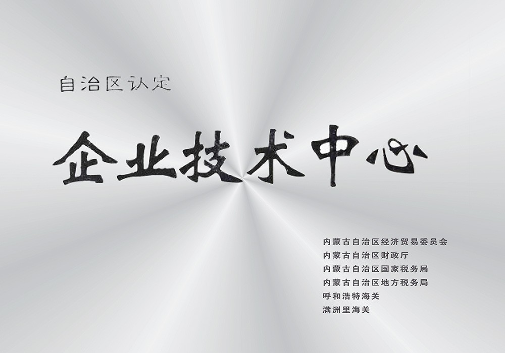 研發(fā)中心被自治區(qū)認定為企業(yè)技術中心